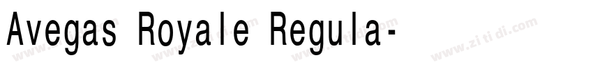 Avegas Royale Regula字体转换